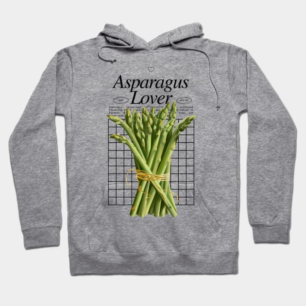 Asparagus Lover - Real Vegetables Food Hoodie by Millusti
